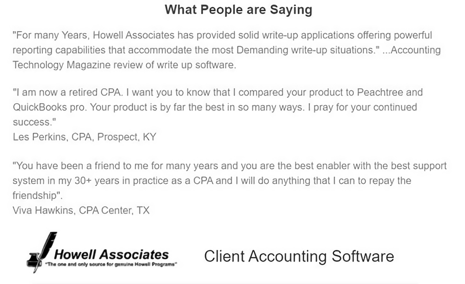 A sample of the cover letter for an accounting software.