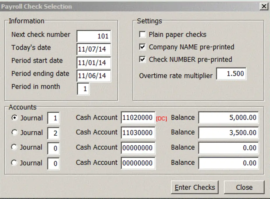 A screen shot of the cash account settings.